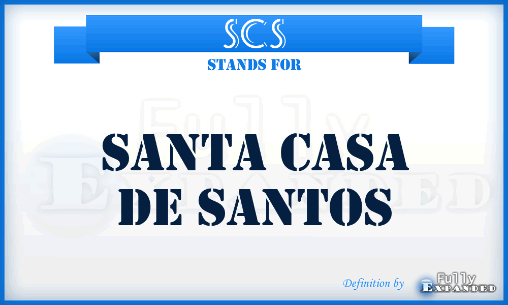 SCS - Santa Casa de Santos