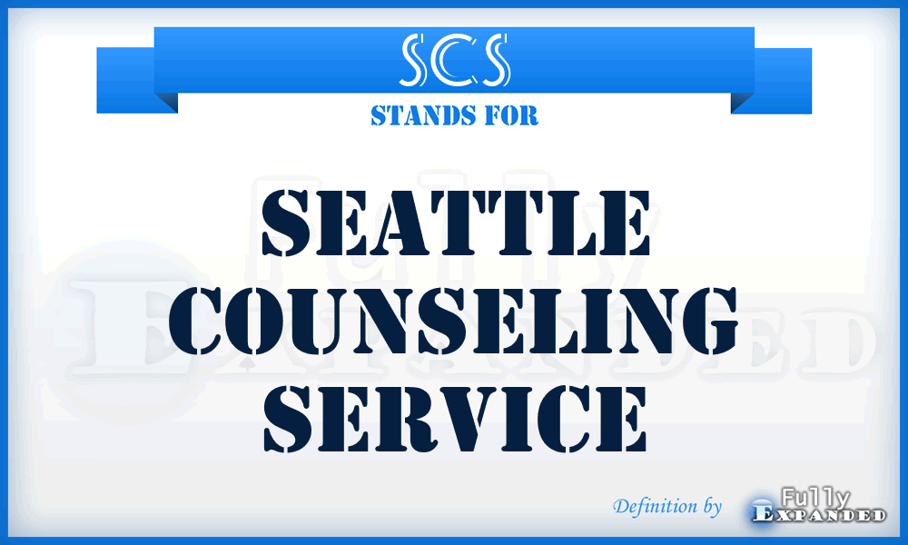 SCS - Seattle Counseling Service