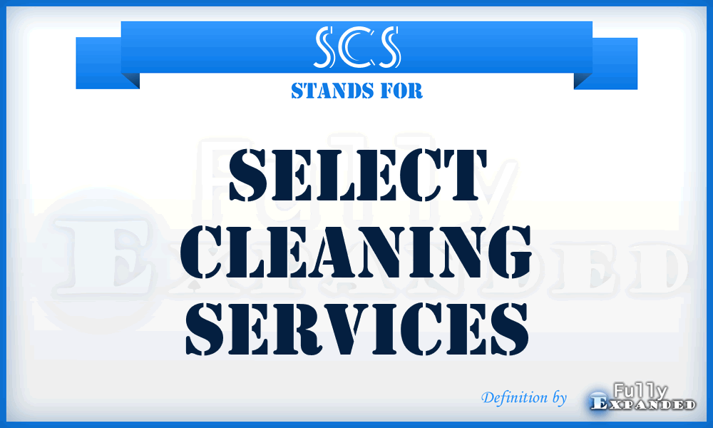 SCS - Select Cleaning Services