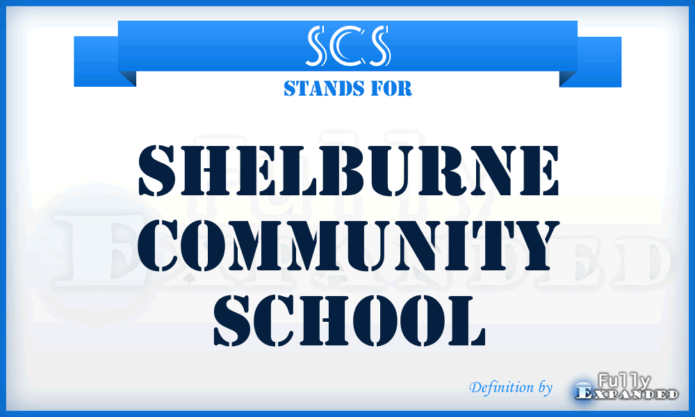 SCS - Shelburne Community School