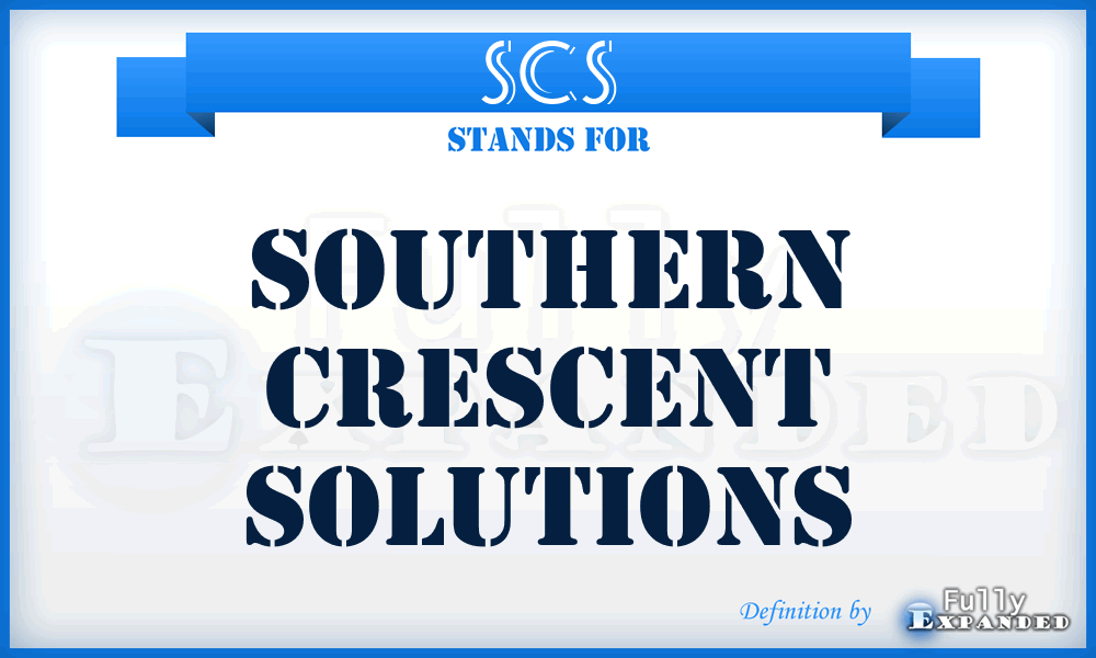 SCS - Southern Crescent Solutions