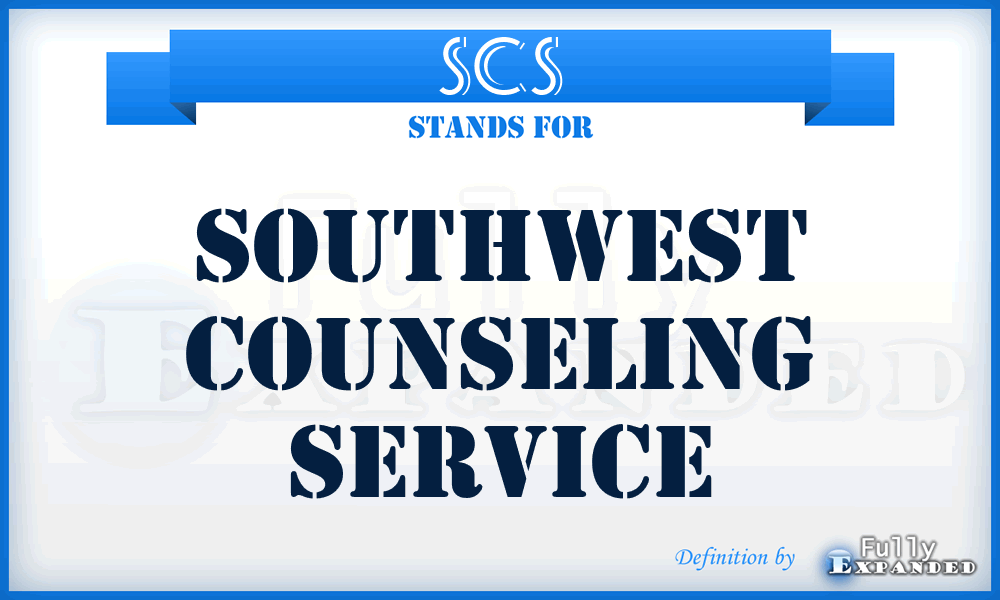 SCS - Southwest Counseling Service