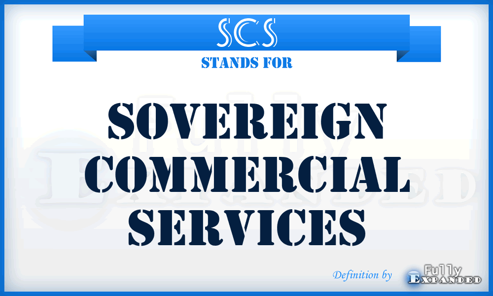 SCS - Sovereign Commercial Services