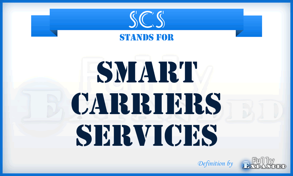SCS - Smart Carriers Services