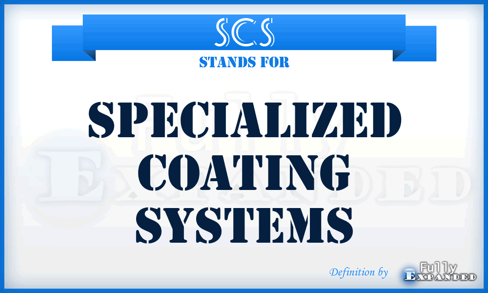 SCS - Specialized Coating Systems