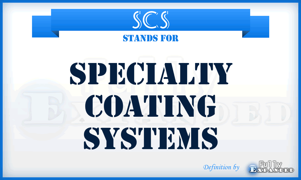 SCS - Specialty Coating Systems