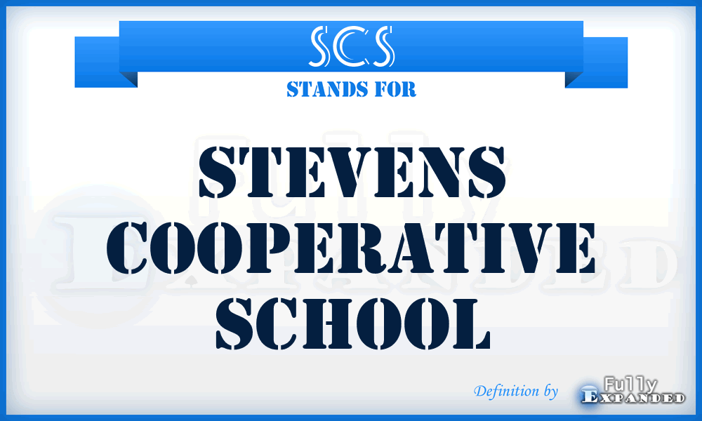 SCS - Stevens Cooperative School