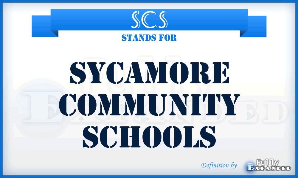 SCS - Sycamore Community Schools