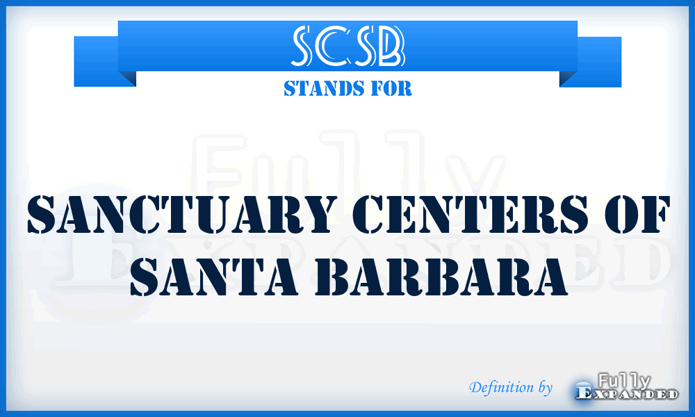 SCSB - Sanctuary Centers of Santa Barbara