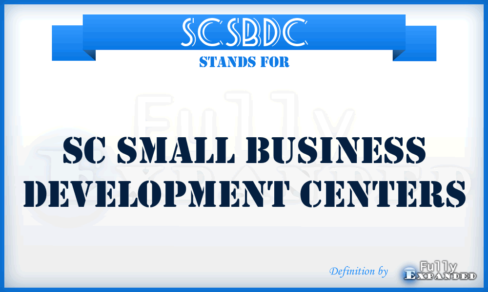 SCSBDC - SC Small Business Development Centers