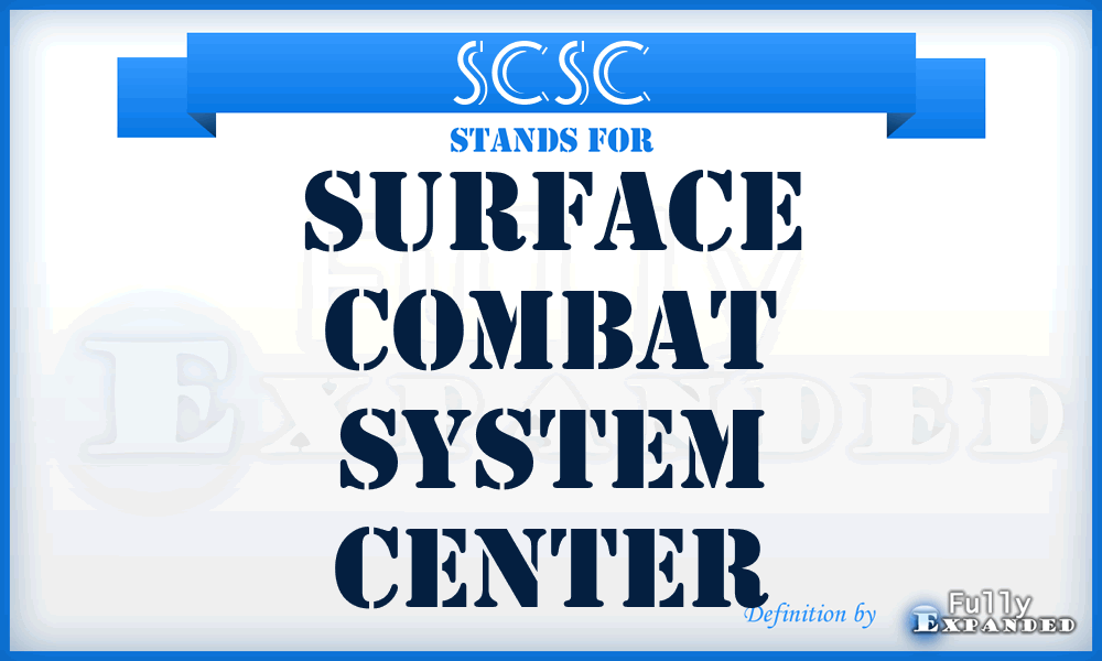 SCSC - Surface Combat System Center