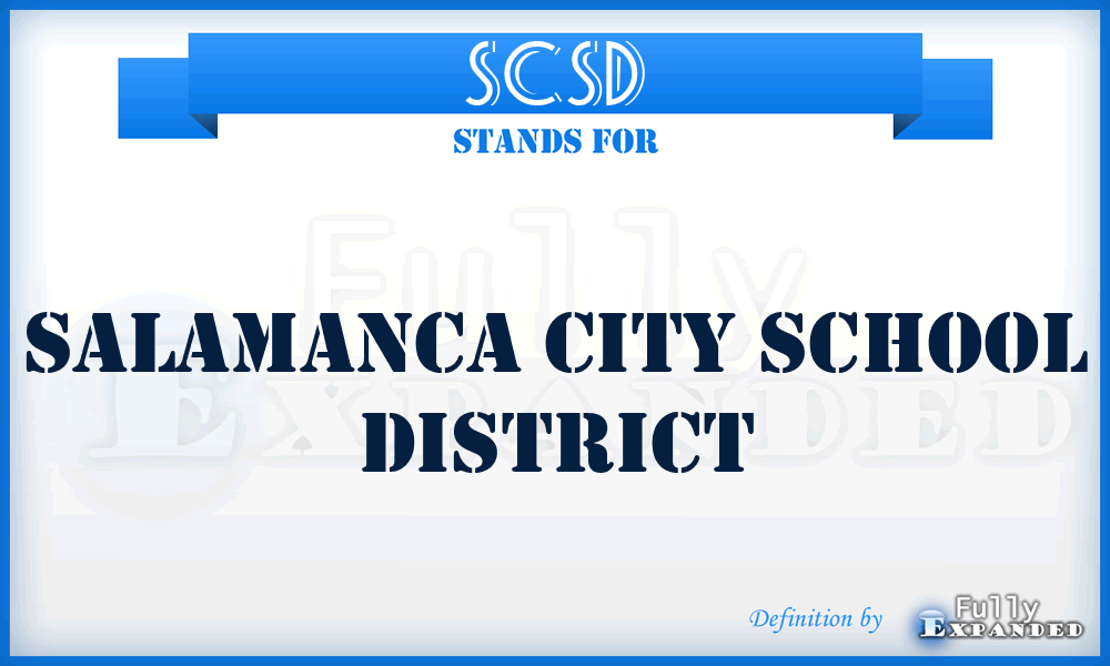 SCSD - Salamanca City School District