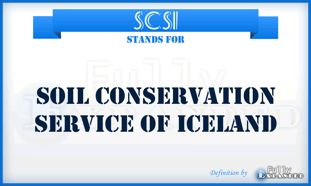 SCSI - Soil Conservation Service of Iceland