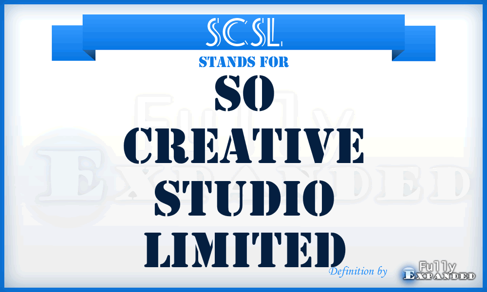 SCSL - So Creative Studio Limited