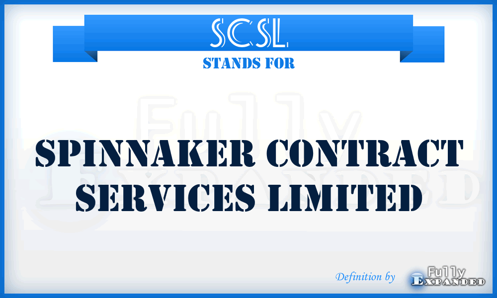 SCSL - Spinnaker Contract Services Limited