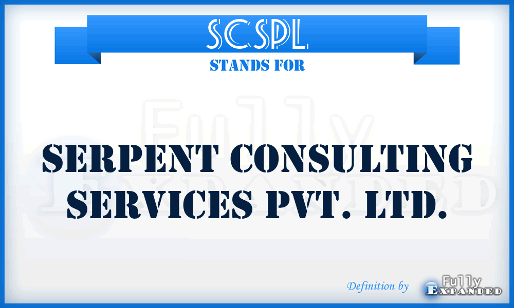 SCSPL - Serpent Consulting Services Pvt. Ltd.
