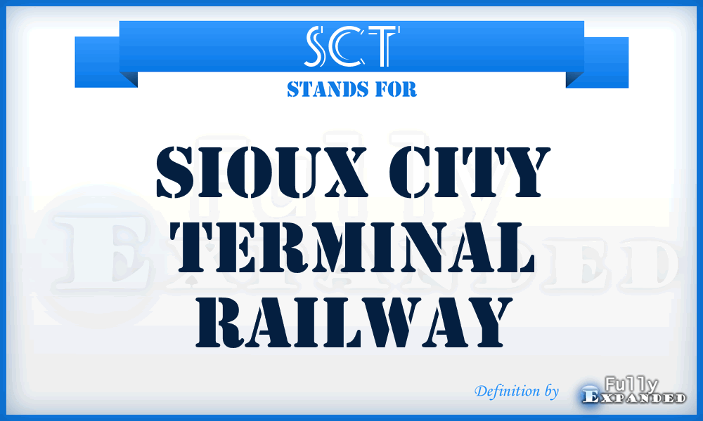 SCT - Sioux City Terminal Railway