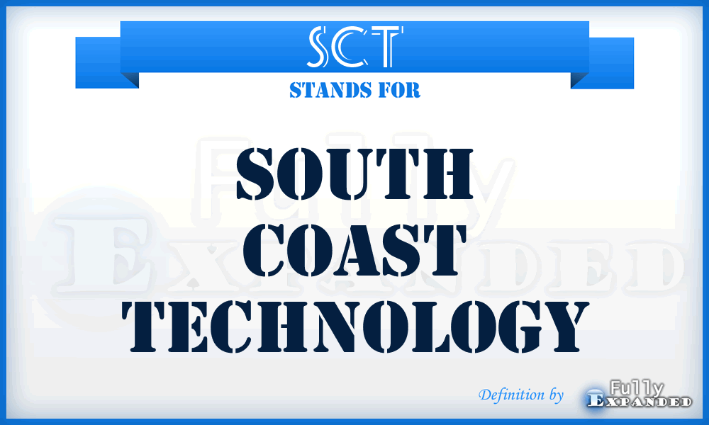 SCT - South Coast Technology