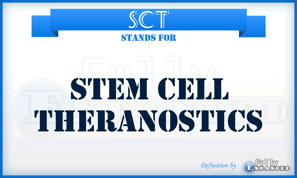 SCT - Stem Cell Theranostics