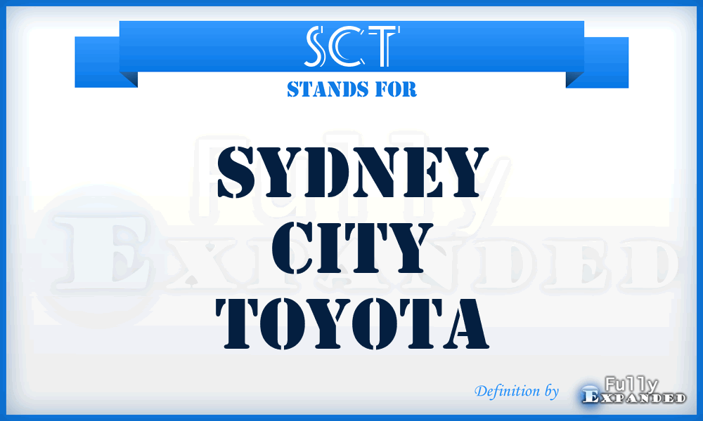 SCT - Sydney City Toyota