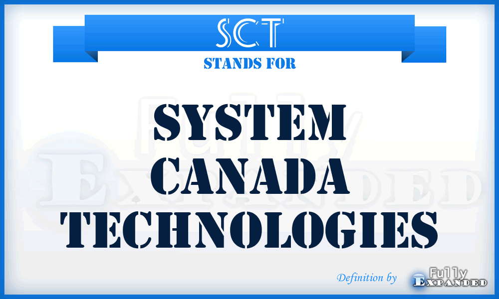 SCT - System Canada Technologies