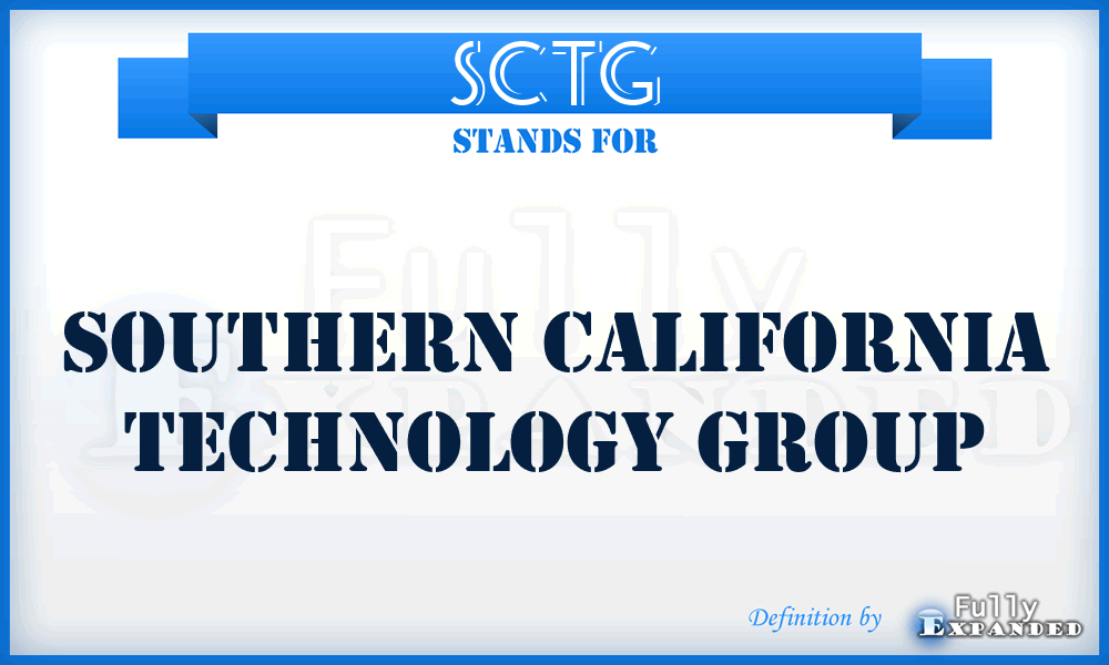 SCTG - Southern California Technology Group