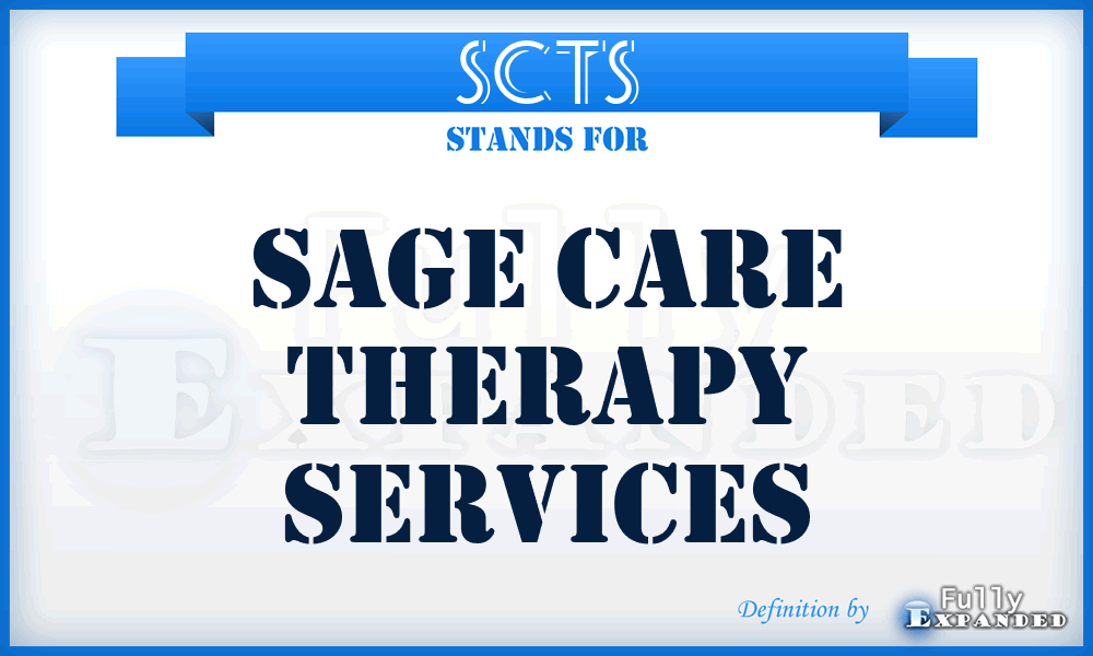 SCTS - Sage Care Therapy Services