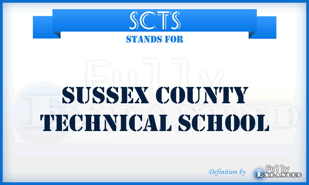 SCTS - Sussex County Technical School
