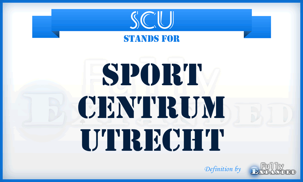 SCU - Sport Centrum Utrecht