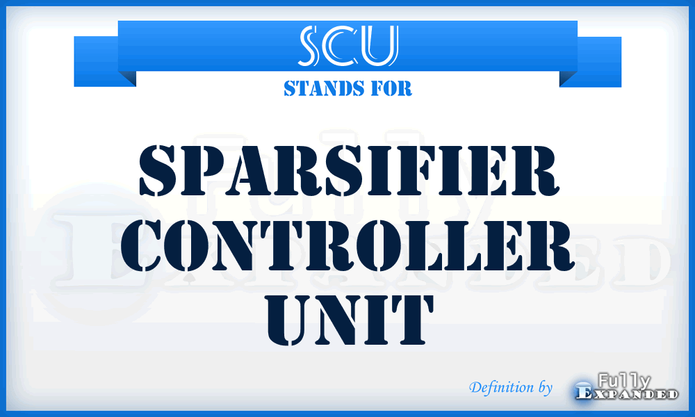 SCU - Sparsifier Controller Unit