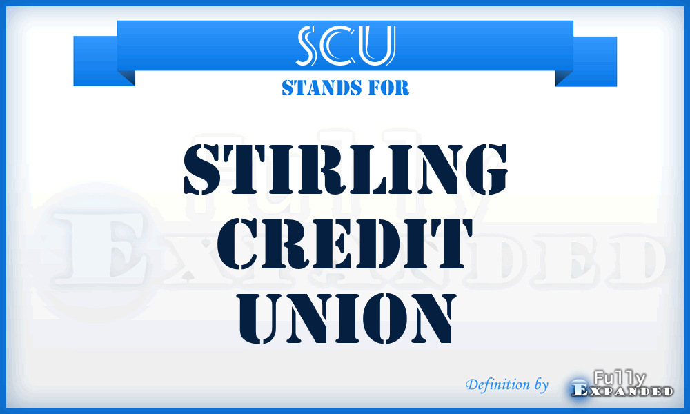 SCU - Stirling Credit Union