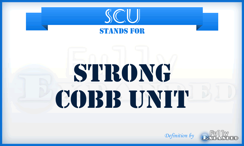SCU - Strong Cobb Unit