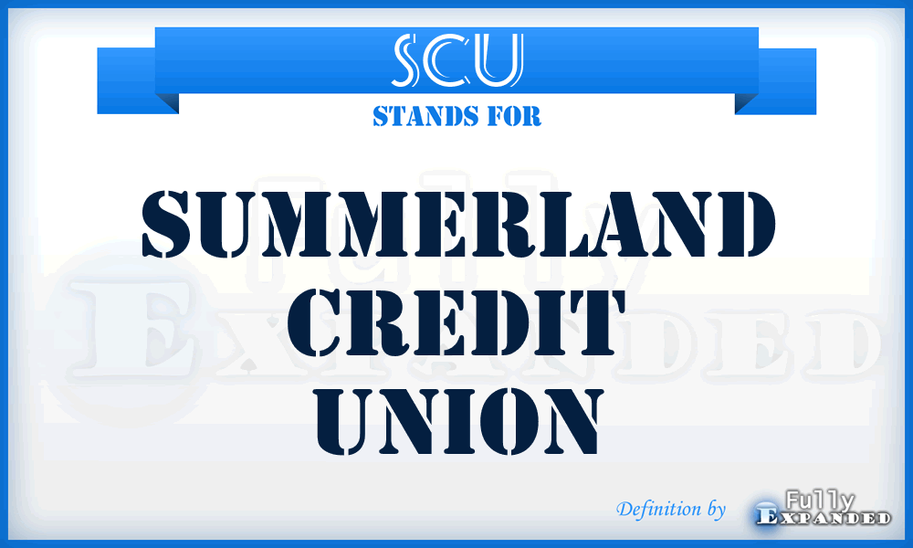 SCU - Summerland Credit Union