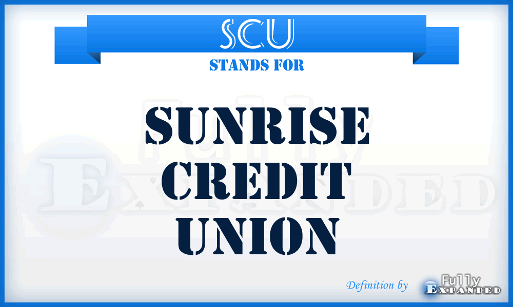 SCU - Sunrise Credit Union