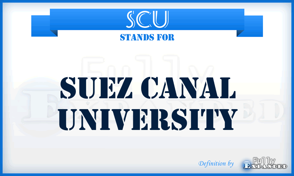 SCU - Suez Canal University