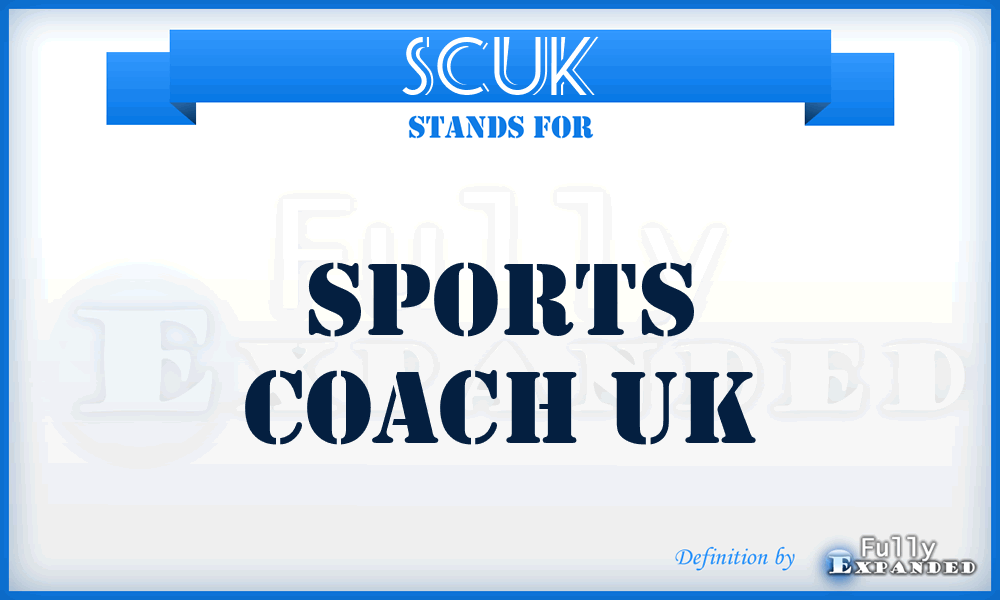 SCUK - Sports Coach UK