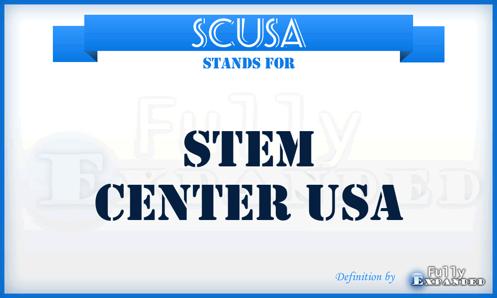 SCUSA - Stem Center USA