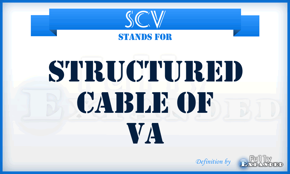 SCV - Structured Cable of Va