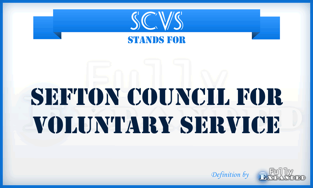 SCVS - Sefton Council for Voluntary Service