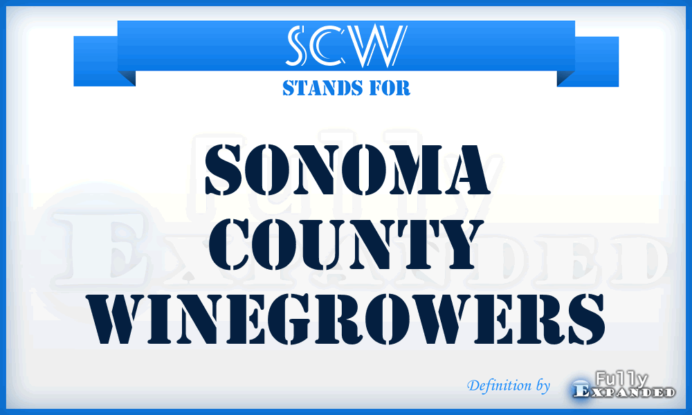 SCW - Sonoma County Winegrowers