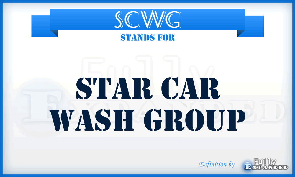 SCWG - Star Car Wash Group