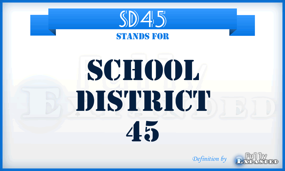 SD45 - School District 45