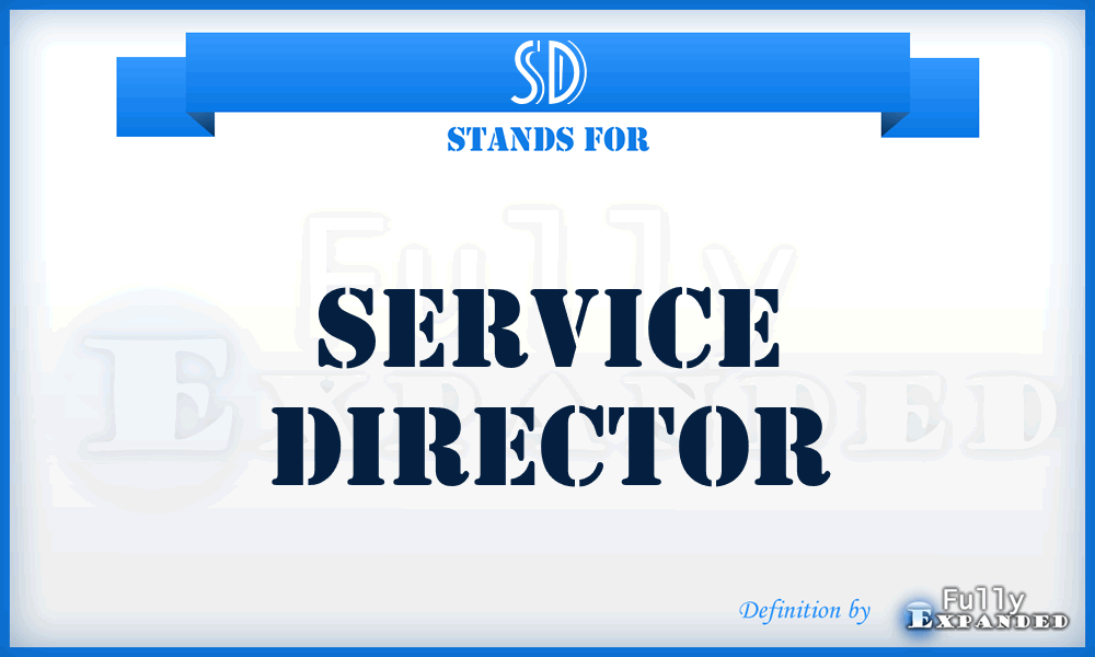 SD - Service Director