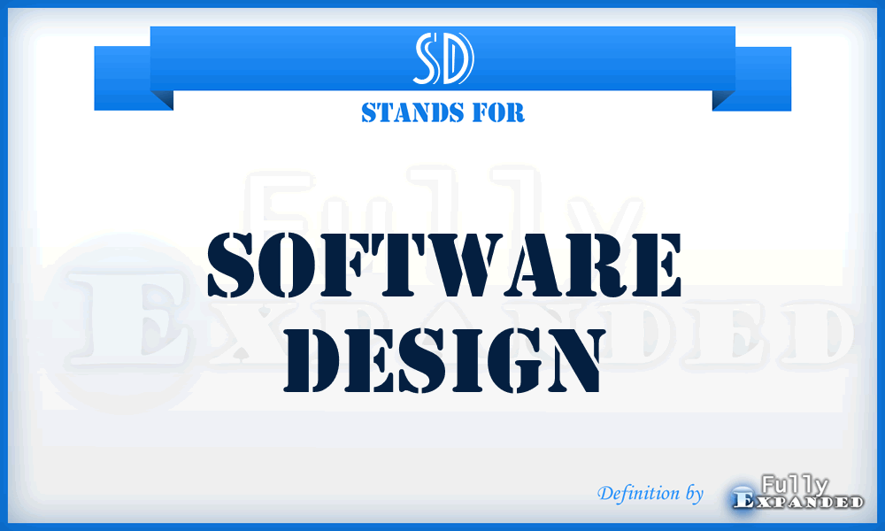 SD - Software Design