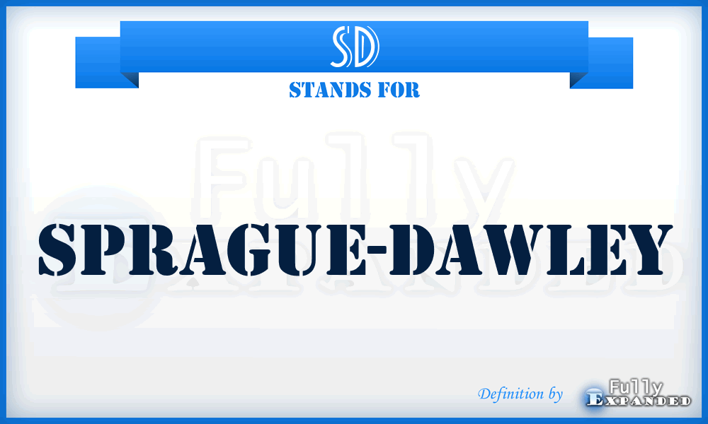 SD - Sprague-Dawley