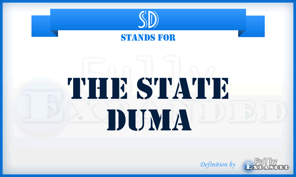 SD - The State Duma