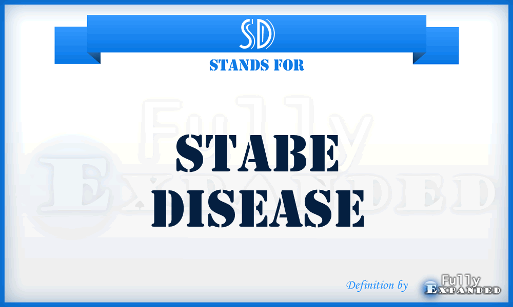 SD - stabe disease