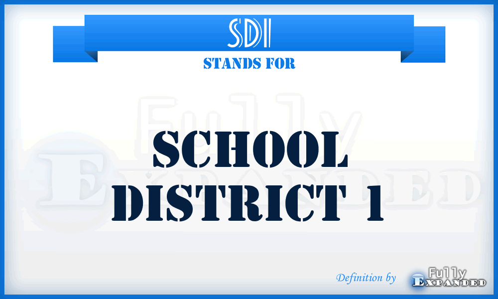 SD1 - School District 1