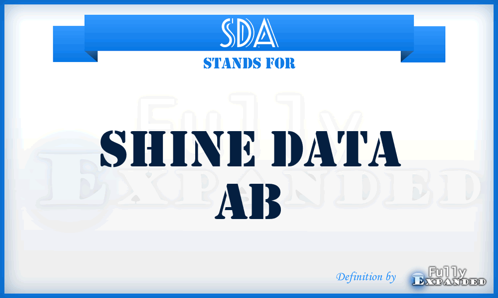 SDA - Shine Data Ab