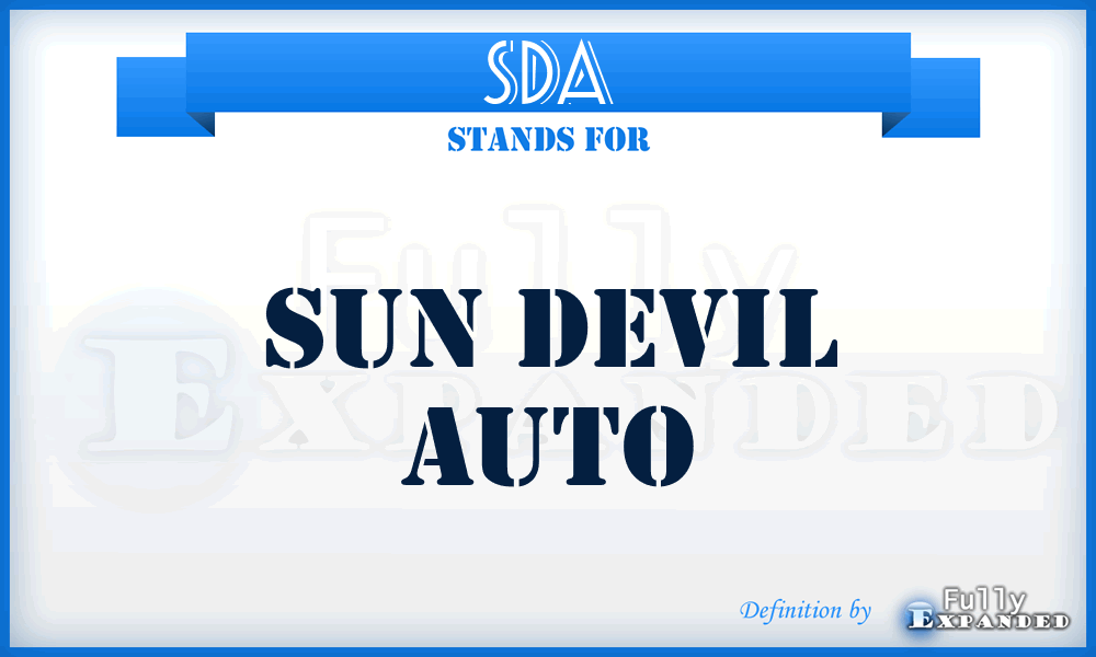 SDA - Sun Devil Auto